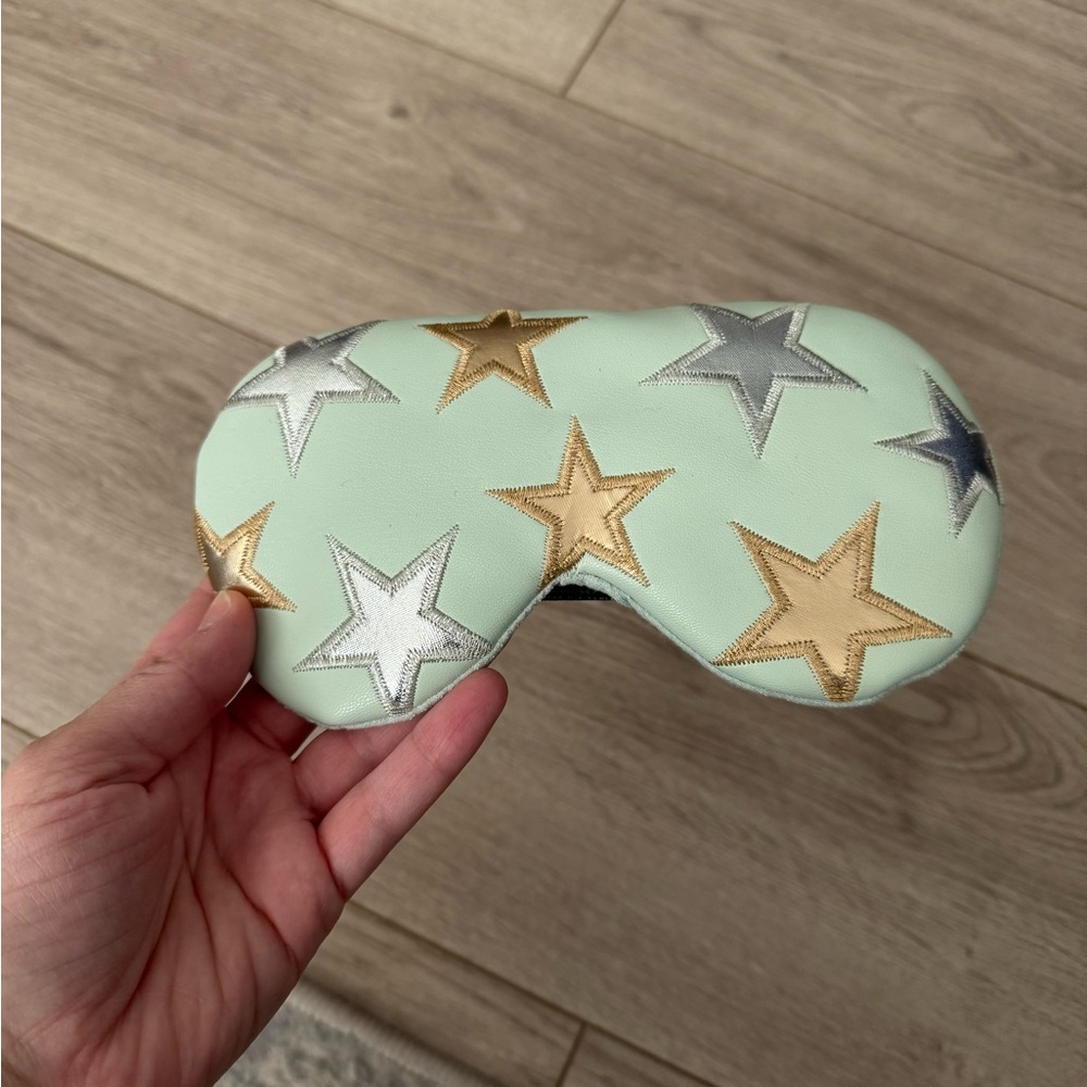 Cooling Eye Mask with Gold and Silver Stars